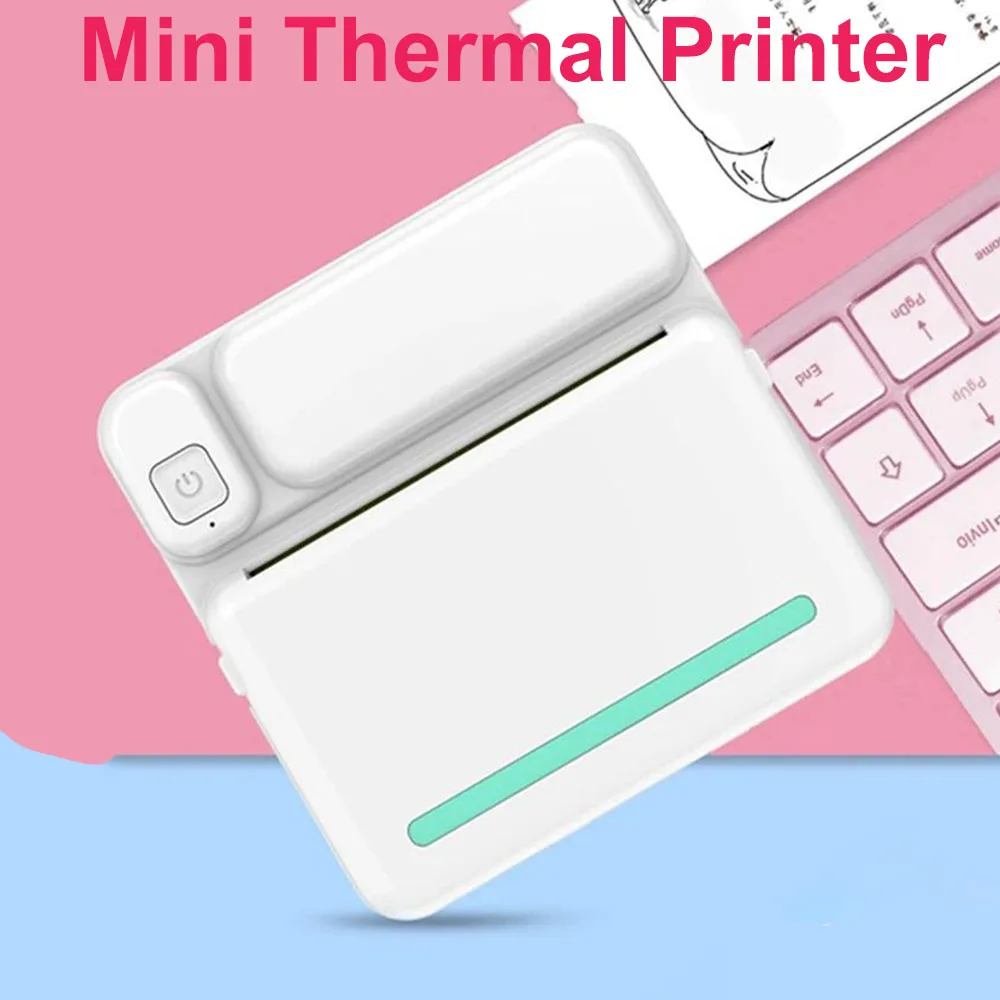 Portable Mini Thermal Printer BT Inkless Pocket Sticker Maker Wireless Photo Memo Wrong Question Machine For iOS Android Phone