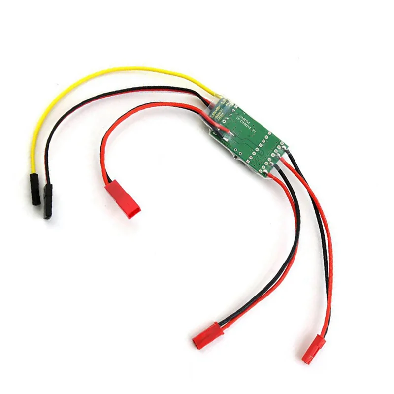 Regolatore di velocità spazzolato bidirezionale 5A ESC bidirezionale Dual Way ESC 2S-3S Lipo per pezzi di ricambio per serbatoio di barche modello RC