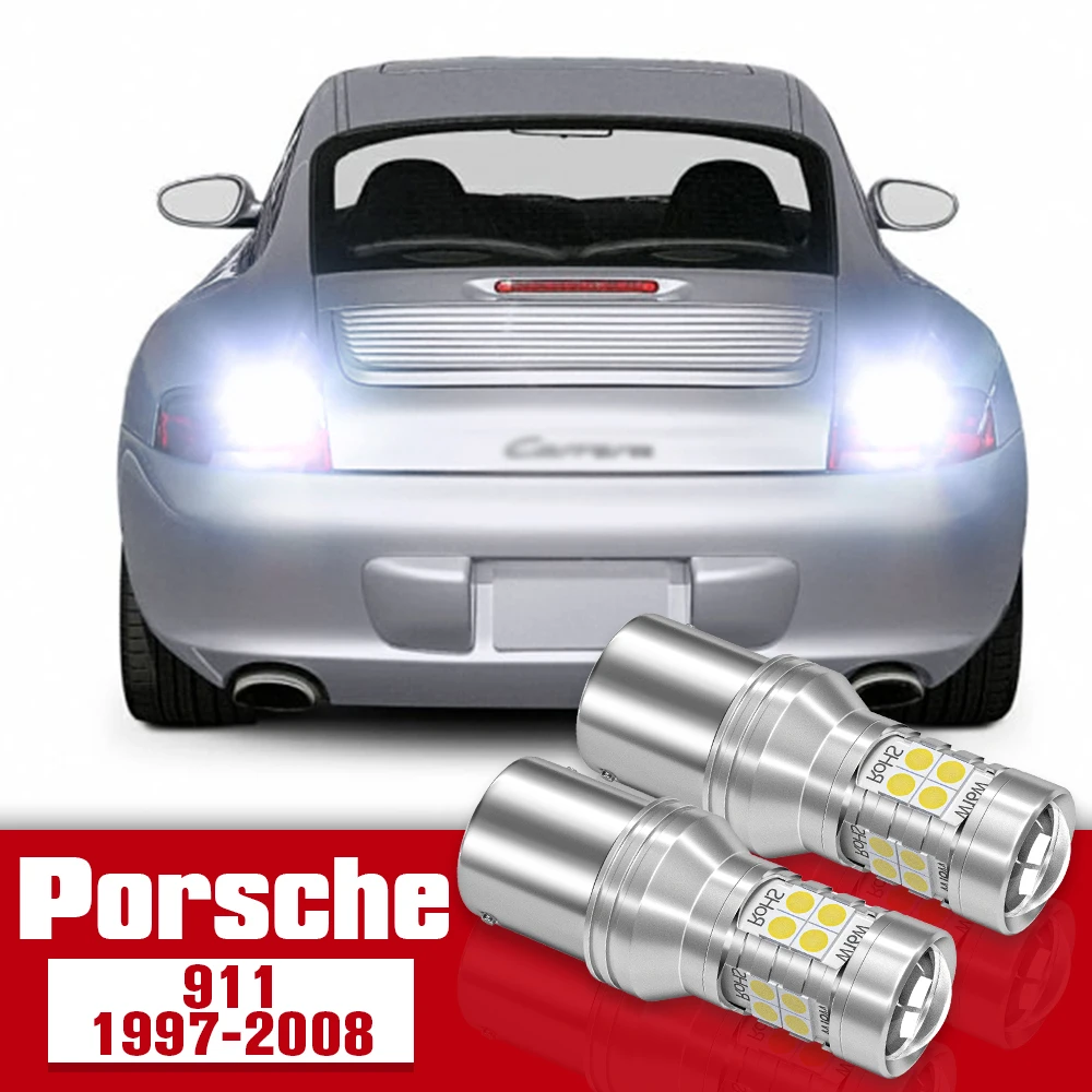 

2pcs LED Accessories Reverse Light Bulb Lamp For Porsche 911 1997-2008 1998 1999 2000 2001 2002 2003 2004 2005 2006 2007