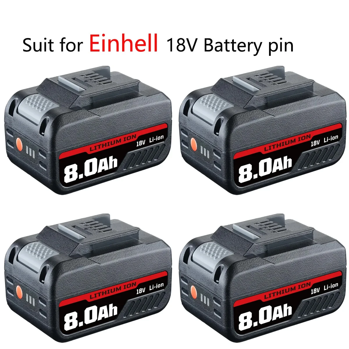 HSL1810D 1/2/4 حزمة HSL1810 18 فولت 8.0Ah بطارية ليثيوم استبدال لأدوات Einhell Power-X-Change 451496 451143 مع دبوس بطارية LED