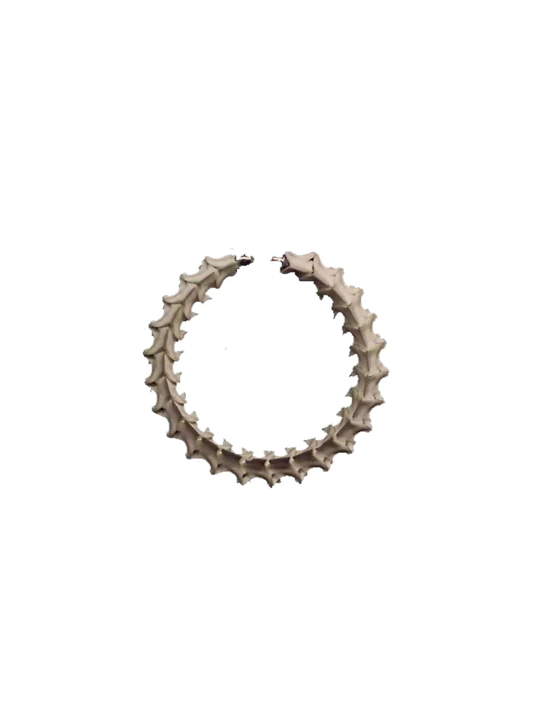 الاحتفال مأدبة ثعبان العمود الفقري الأذن العظام كليب الشرير سبائك النحاس شعبية المجوهرات هدية للرجال والنساء #2