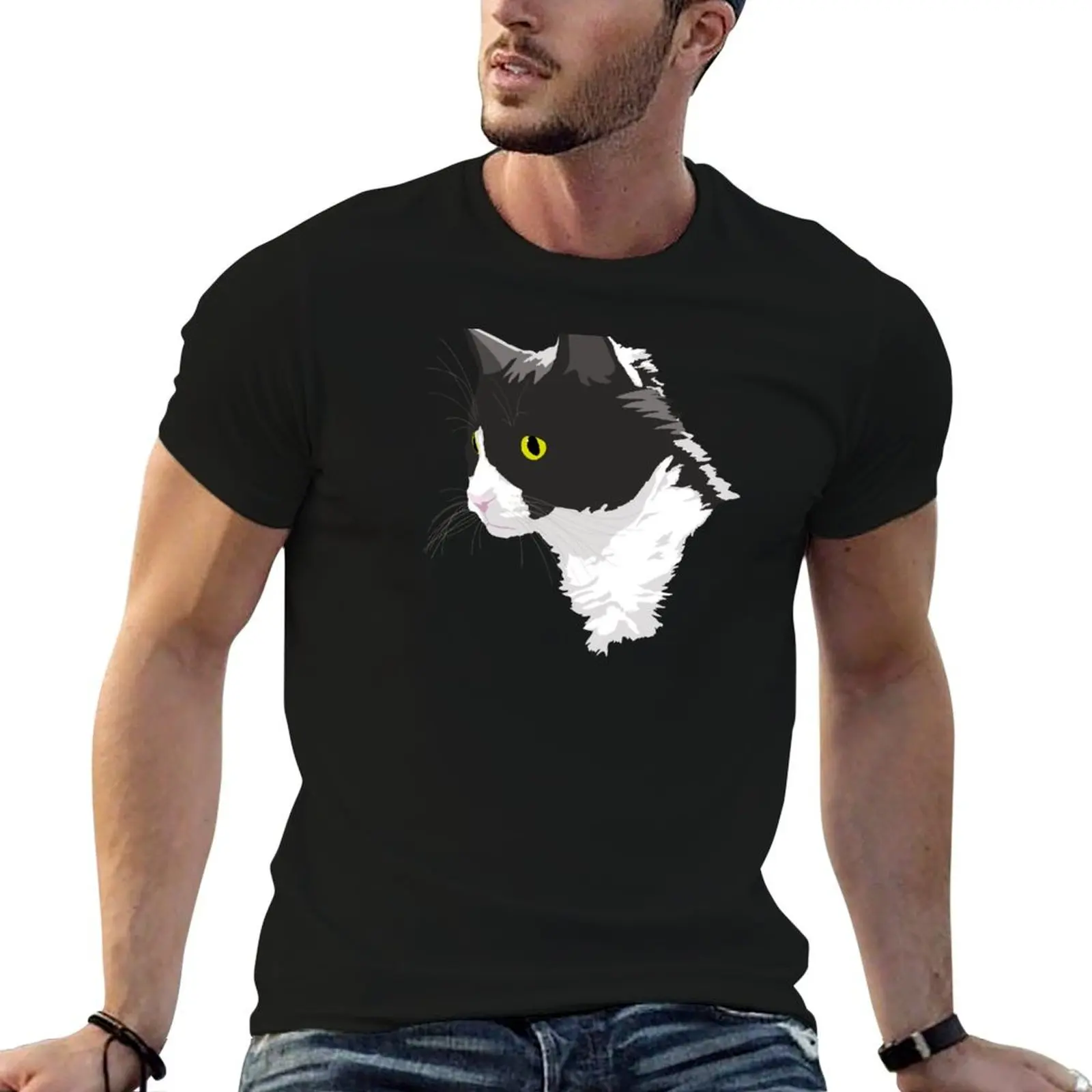 

Tuxedo Cat T-Shirt man t shirt graphic man t shirt luxury t shirt personalised T-shirt