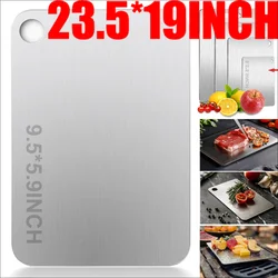 Board Kitchen Titanium Cutting Boards For Stainless 304Steel Thickened Double-Sided Non-Slip Durable Portable FruitMeat Chopping