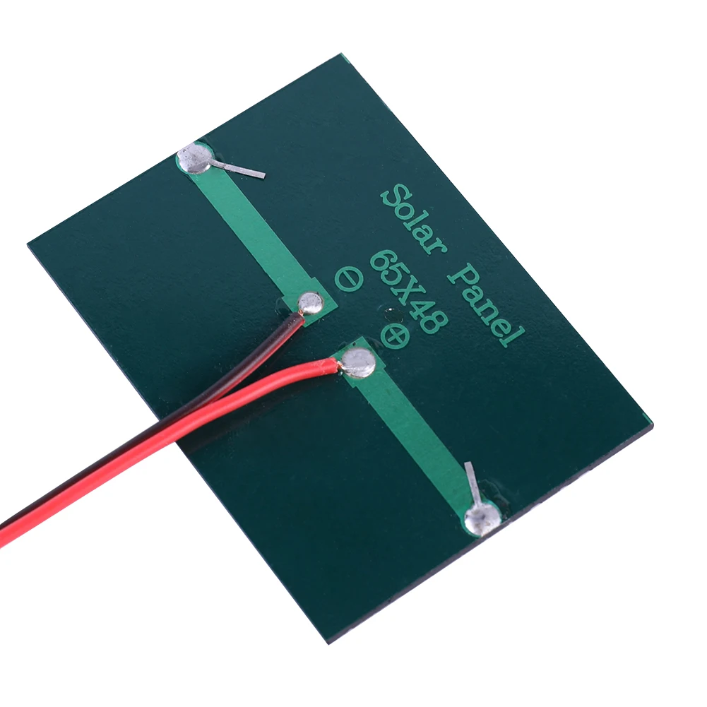 

1/2 Pcs Mini Small Solar Panel Module 100MA 1W 3V DIY Polysilicon Solar Epoxy Cell Charger with Cable for 2-3V Battery Charging