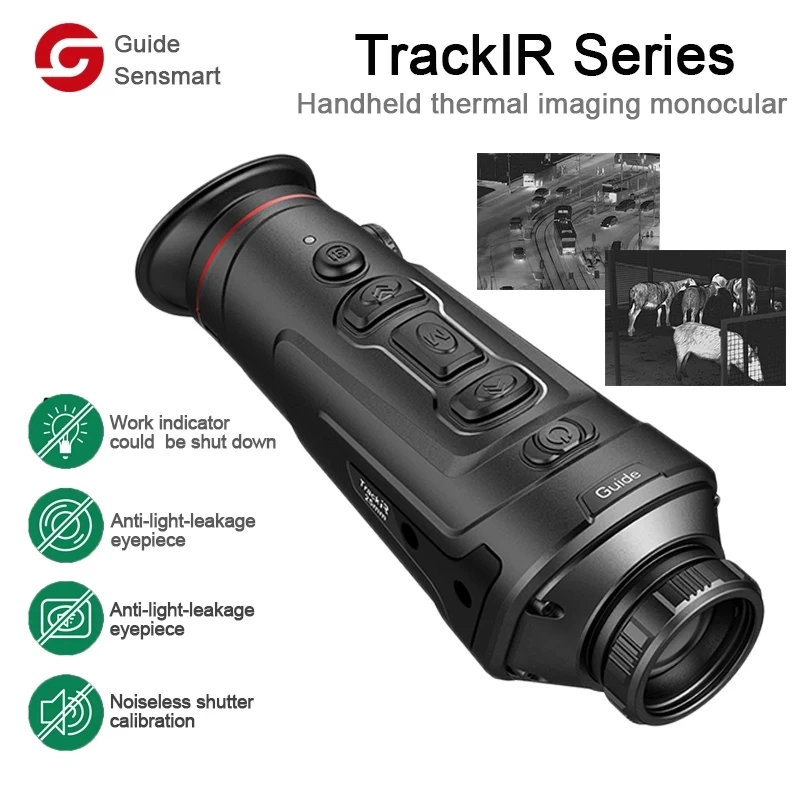 GUIDE TrackIR Infrared Digital Thermal Imager Monocular Night Vision Telescope Thermography Rangefinder for Hunting Patrol