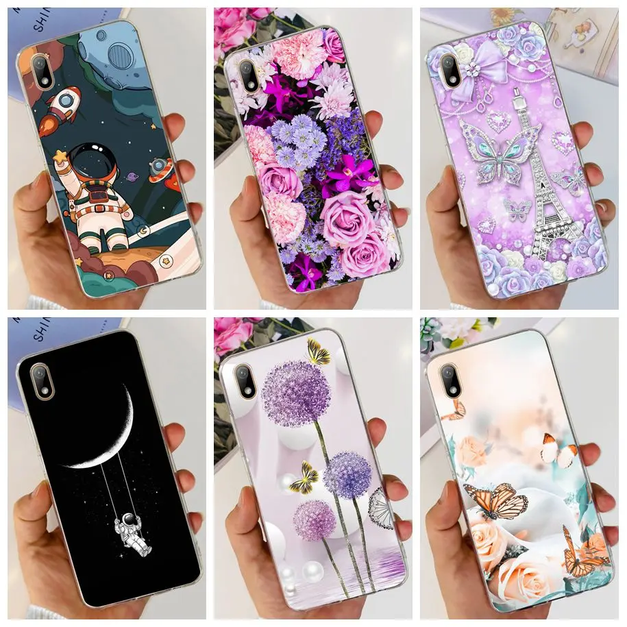 For Honor 8S Case KSE-LX9 Phone Cover Cute Astronaut Butterfly Slim Soft Silicone Funda For Huawei Y5 2019 AMN-LX9 AMN-LX1 Shell