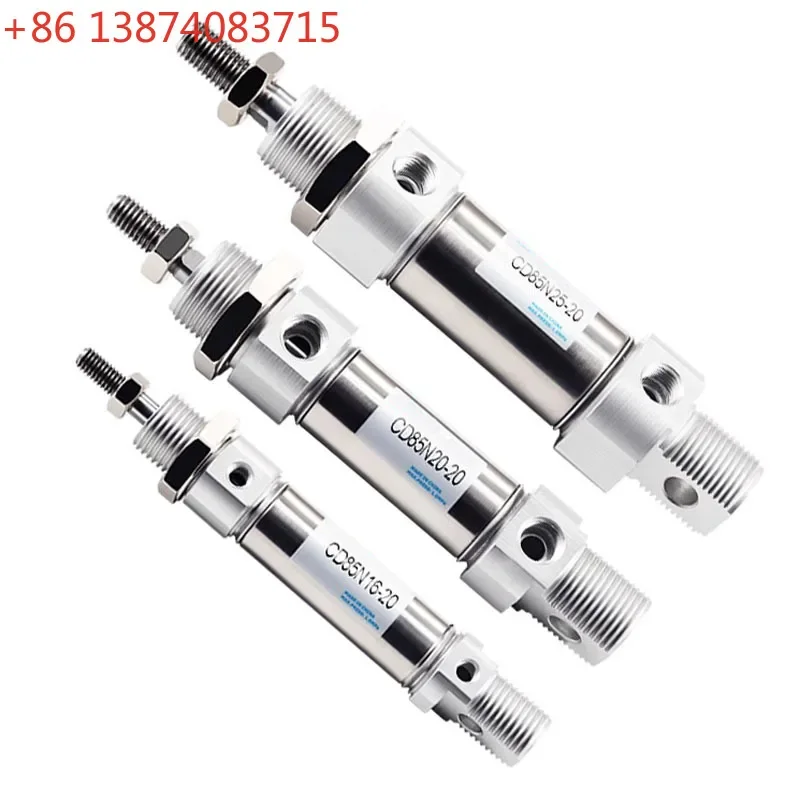 SMC Type CD85N/C85N10 12 16 20 25 ISO Standards Pneumatic Air Standard Single Rod Mini Cylinder Double Acting Stroke 10-225mm