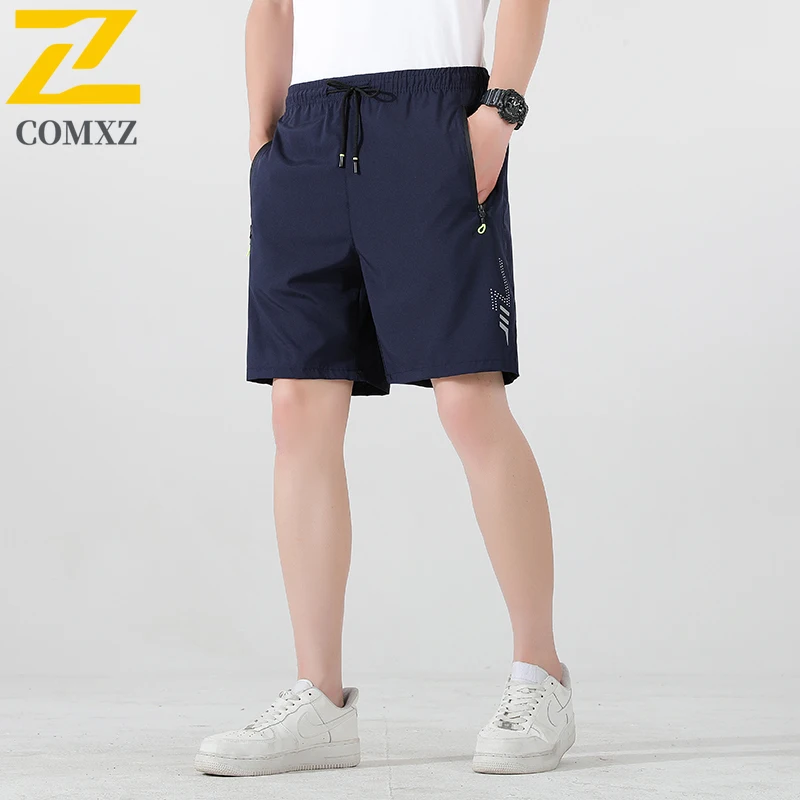 

Summer Men's Sports Shorts Casual Teen Elastic Waist Ice Silk Quick Dry Running Shorts plus size 8xl Jogger Loose Bermuda Shorts
