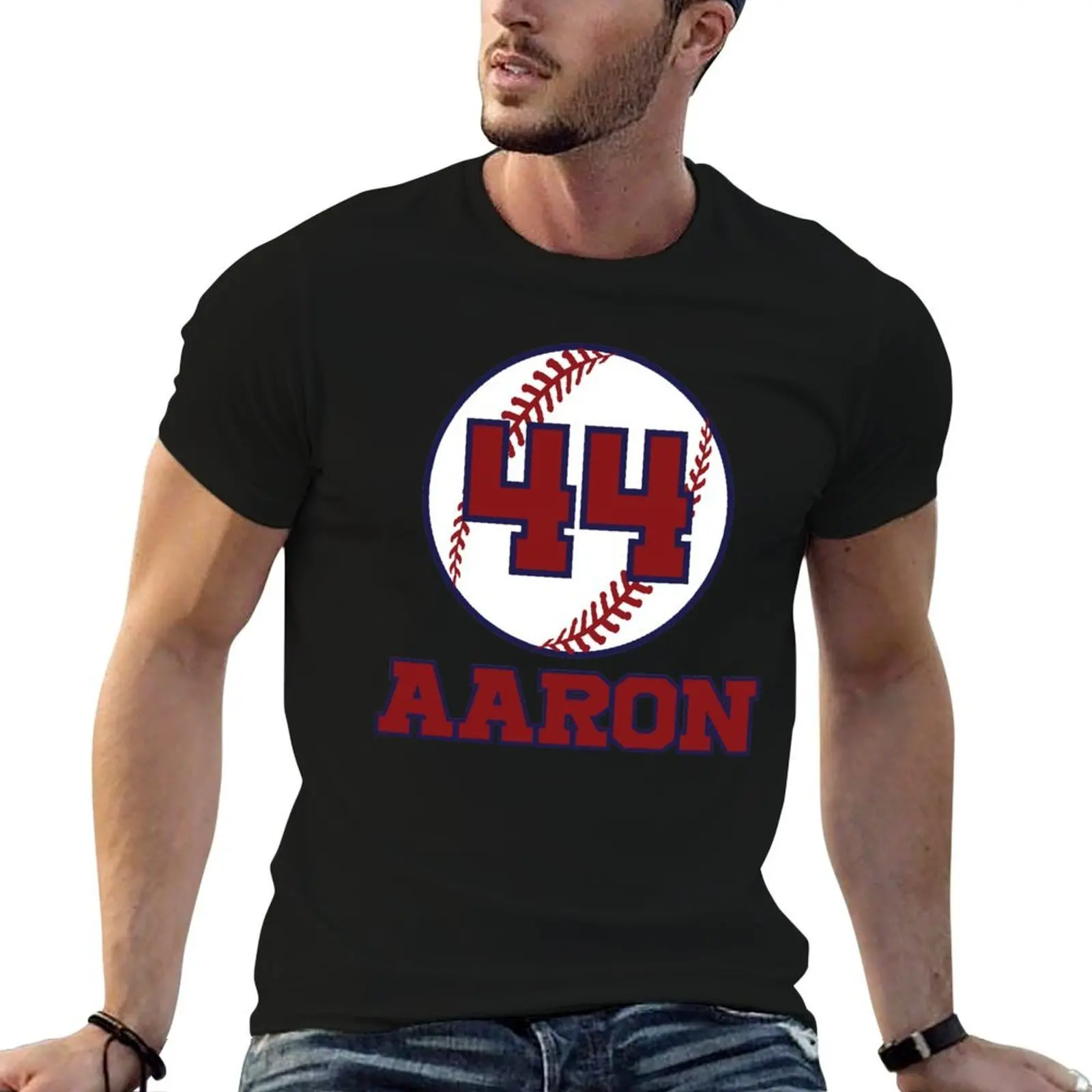 

Hank Aaron T-Shirt t shirts for man graphic funny men t shirt cotton 100% t shirt men 100% cotton luxury brand T-shirt
