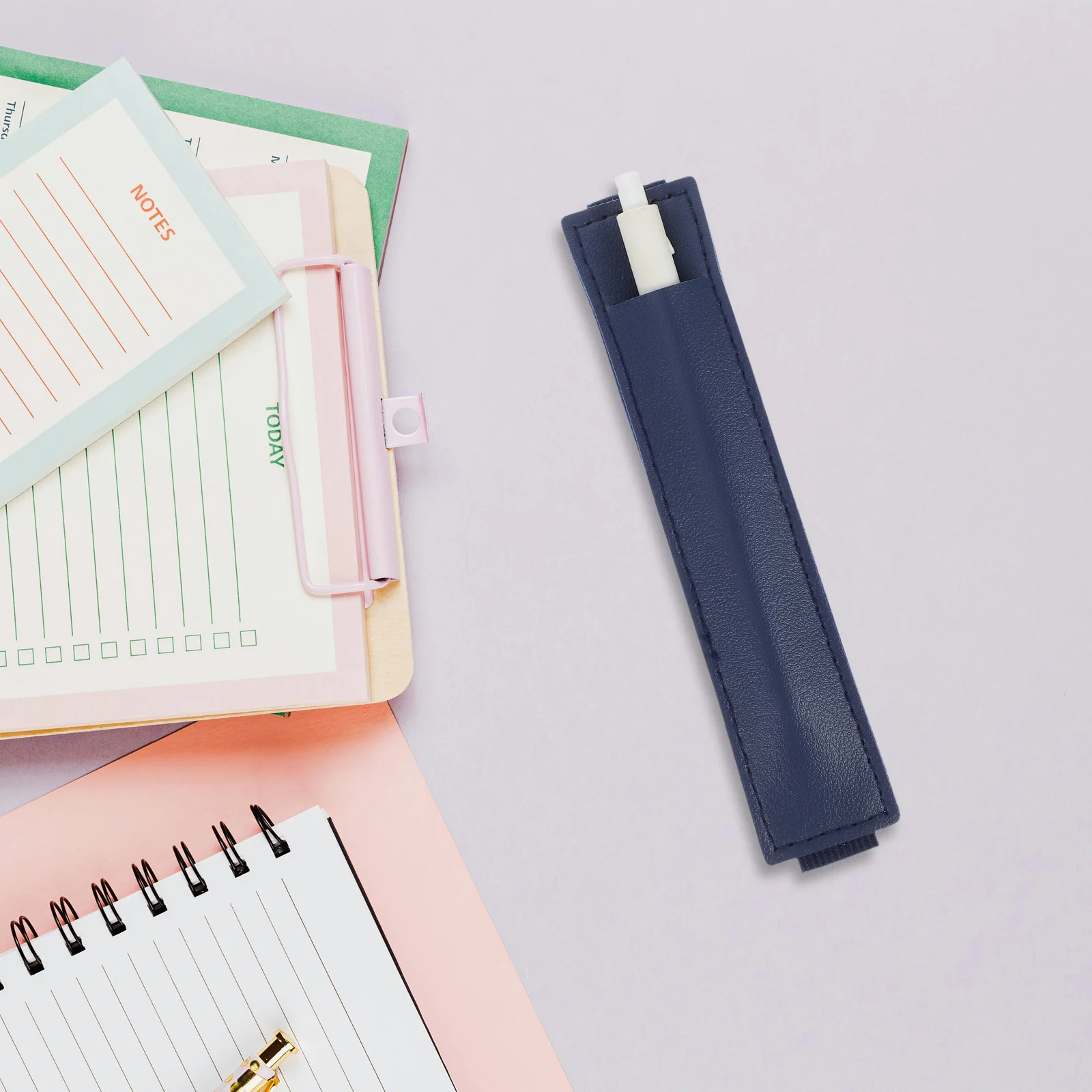 

10Pcs PU Elastic Adjustable Pen Holder Band Notebook Pencil Pouch Strap for Journals Planners Binders School Office Use