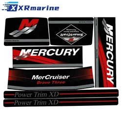 Prop W/Red Rams Sticker Set Decal 39220 for Mercury Mercruiser Red Bravo Three Original Colors 37-805338A93 805338A93