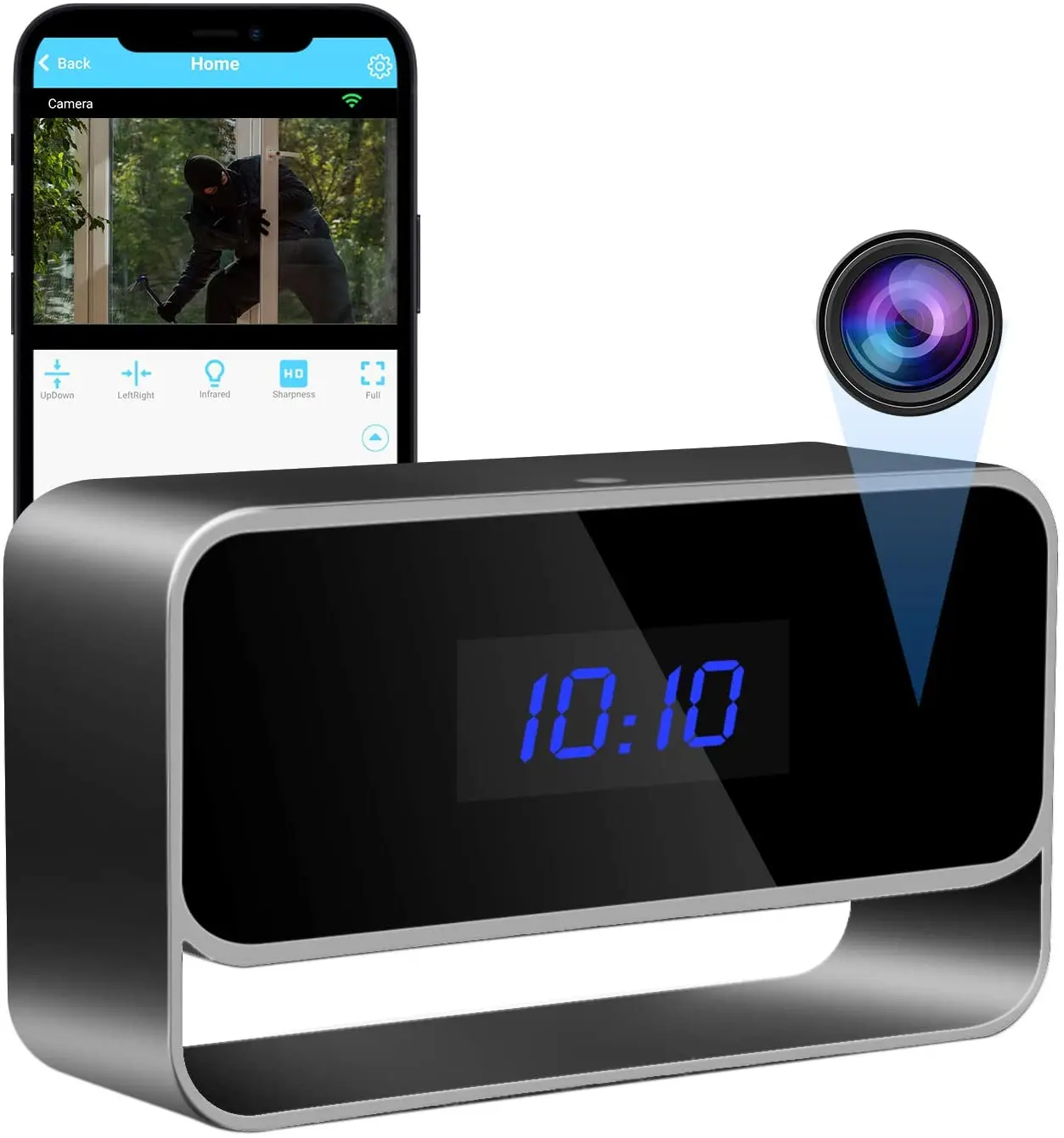 1080P Camera Wireless Cameras HD WiFi Surveillance Security Cam Night Vision 12/24 Hour Loop Recording