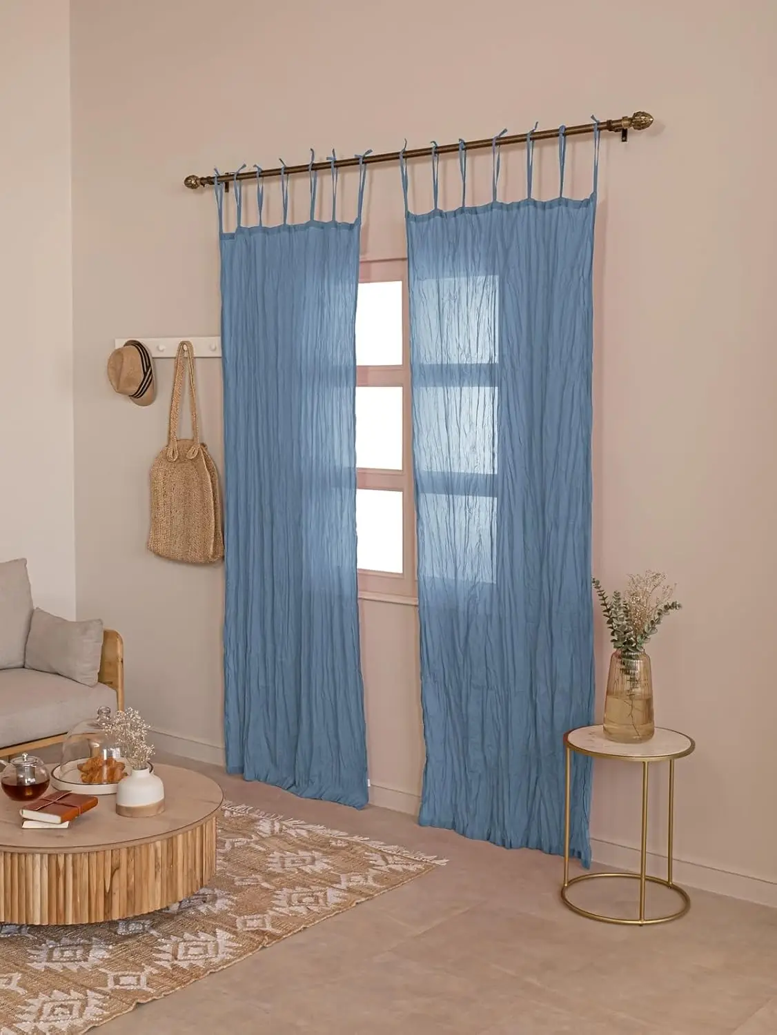 

2 Panels Sheer Curtains Home Decor,Airy & Lightweight Elegant Window Decor With Light Filtering For Bedroom Living Room Kitchen