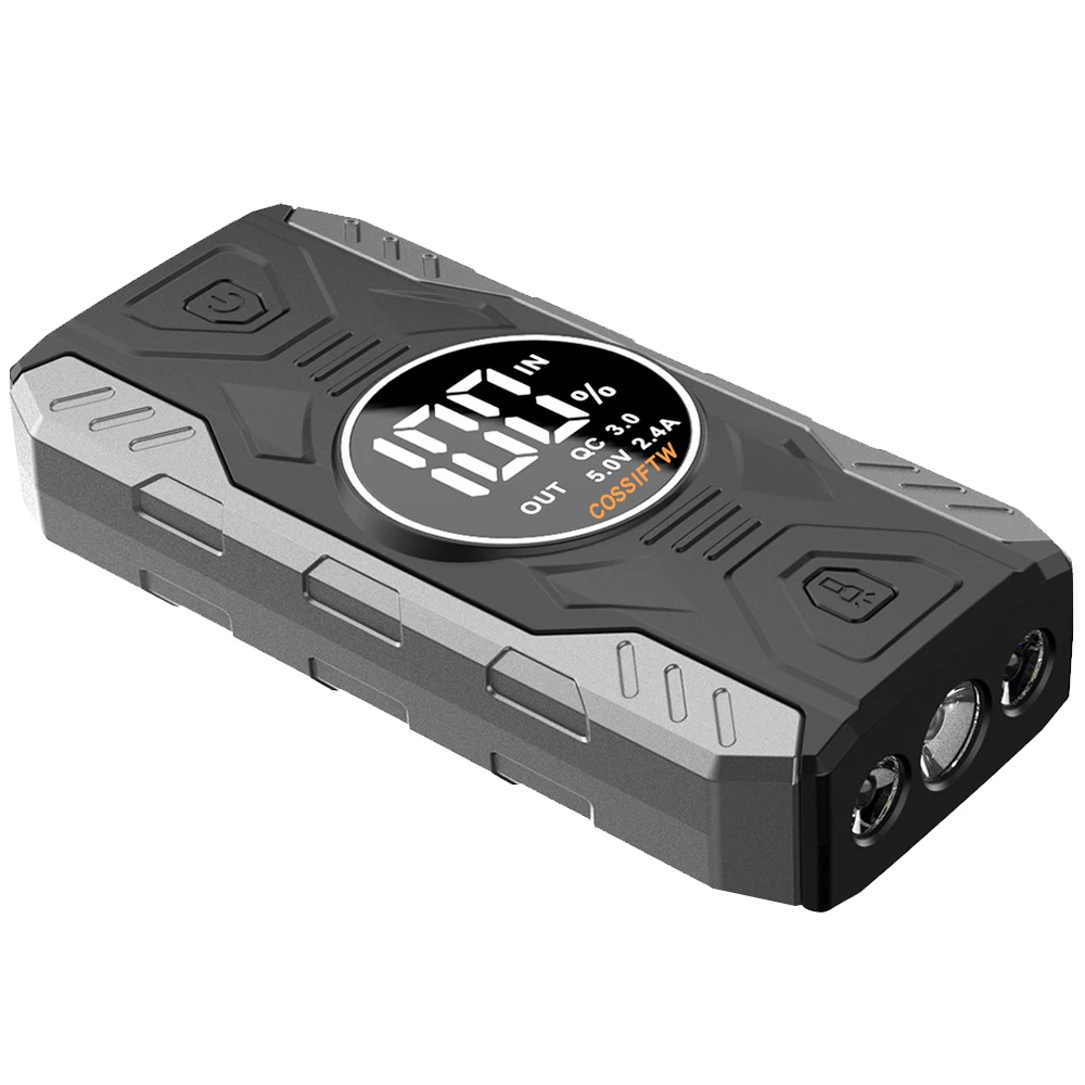 

2000A 39800mAh Large Capacity Lightweight Jump Starter - LED Emergency Power Bank With Oxford Bag Upgrade Accessories