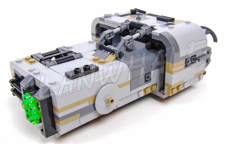 Juego de bloques de construcción modelo Landspeeder para niños, juguete de construcción con ruedas ocultas, vehículo de líder de bandas infame, modelo Landspeeder 426, 10911, piezas