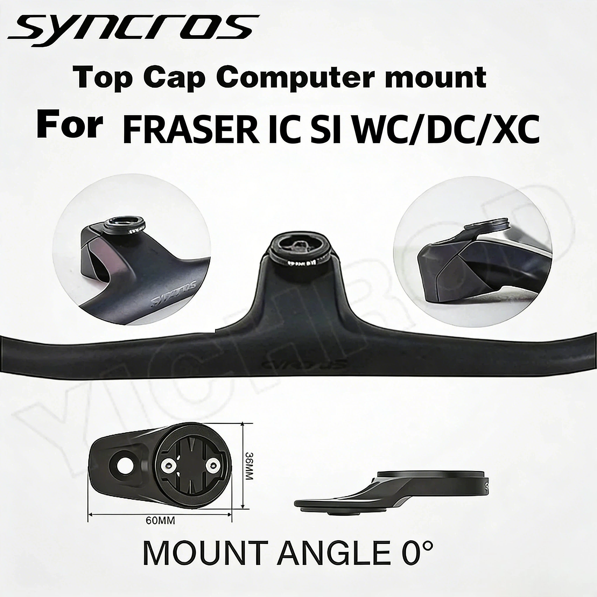 Suporte para Computador Syncros Xc Top Cap 0 Graus 10 ° Guidões Fraser Ic Sl Wc/ - imagem 1