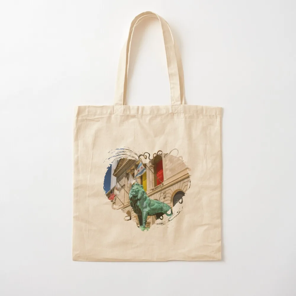 Art Institute in Chicago Tote Bag Gift bags cute tote bag Canvas Tote Bag