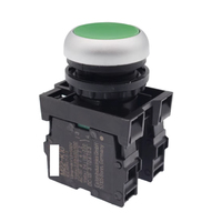 Flat Head Self Reset Button M22-D-G/R/Y/B/W/S K01 K11 K20 K02 K10 Button Switch Head Reset Button Switch for EATON NEW Original
