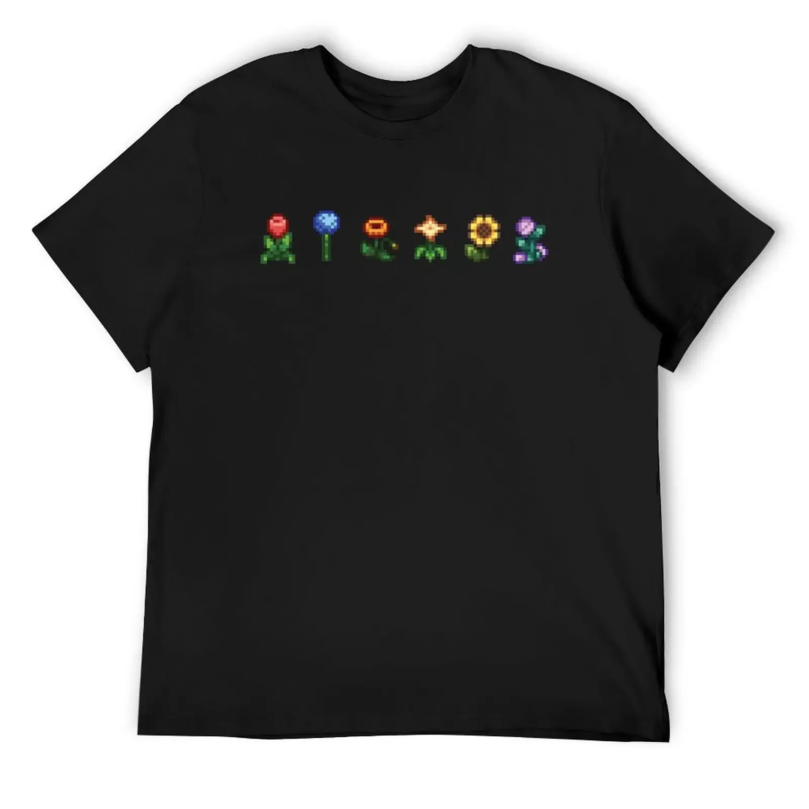 

stardew valley flowers T-Shirt anime t shirts funny shirt cotton men clothings