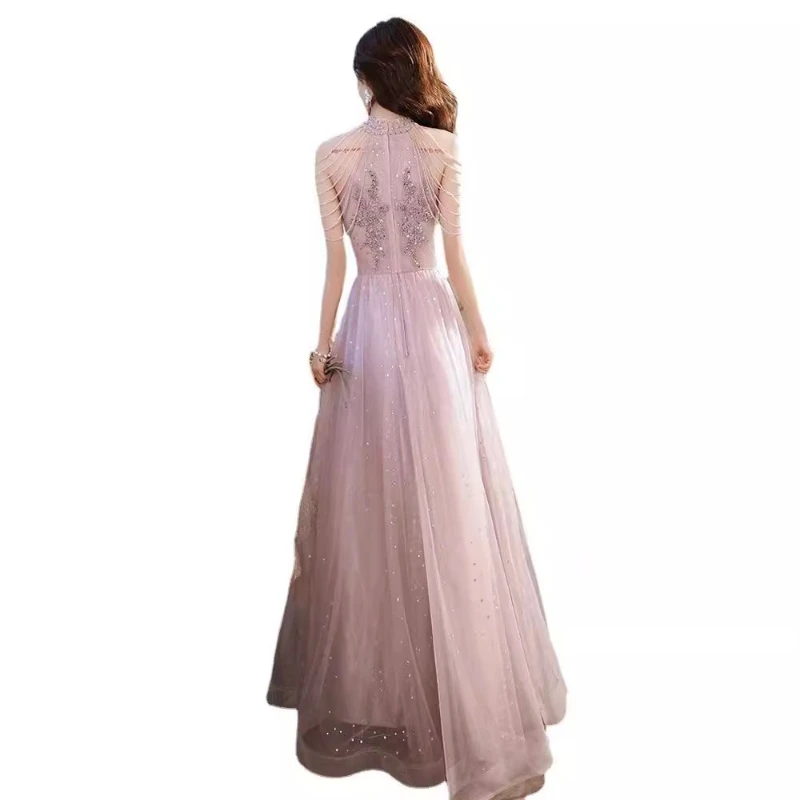 Gown Dress Women Long Dresses Party Night Evening Wedding Vestidos Sexy Y2k Streetwear Tassel Sequin Elegant Splice Work 2026 view 5