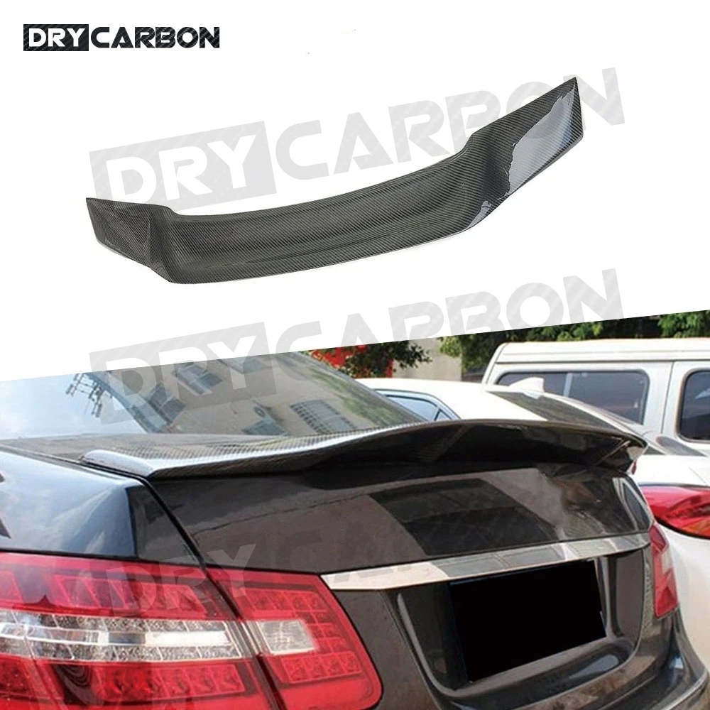

Carbon Fiber Car Rear Trunk Boot Lip Wing Spoiler for Mercedes-Benz W212 E63 E200 E260 E300 E350 Sedan 2010-2016