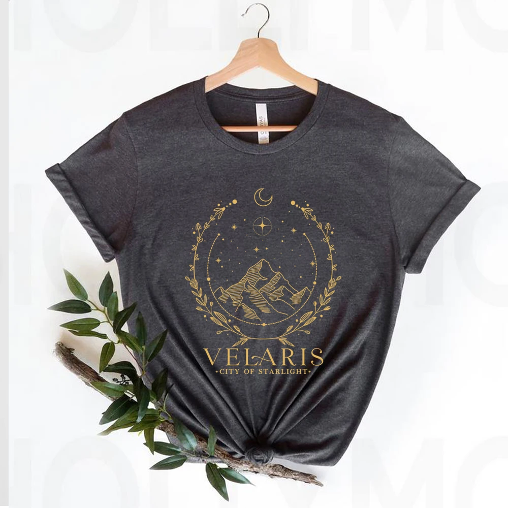 Velaris Tshirt Velaris City of Starlight Shirts The Night Court Shirt SJM Merch ACOTAR Shirts Unisex Short Sleeve Tops