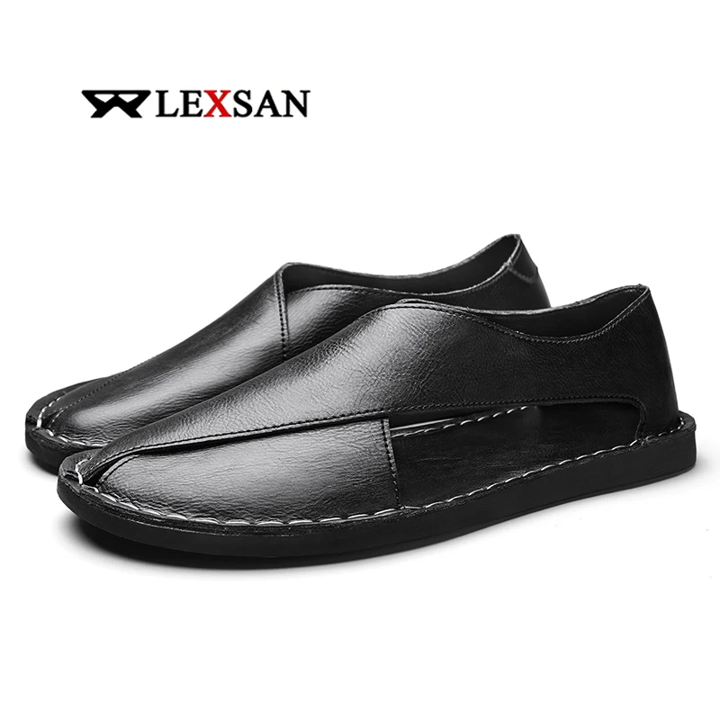 

Summer Men's Genuine Leather Sandals Roman Style Casual Outdoor Beach Shoes Comfortable Spring Autumn Footwear
