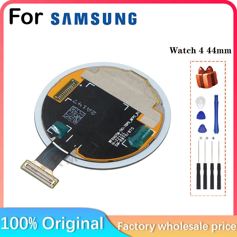 NEW For Samsung Galaxy Watch 4 44mm R-870 R-875 SM-R870 SM-R875 GPS Bluetooth WiFi+LTE LCD Display Screen Parts Replace Repair