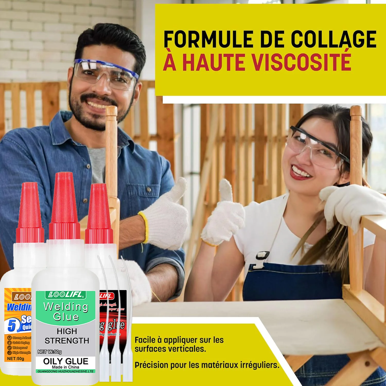 غراء لحام زيتي عالي القوة - غراء فائق القوة - غراء فوري - غراء متعدد الاستخدامات - لإصلاح وتصليح المعادن - مناسب للمعادن والراتنج والسيراميك والزجاج والخشب والبلاستيك #6