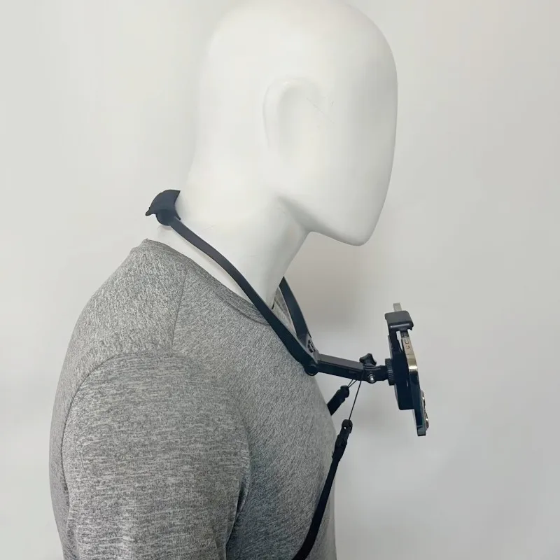 حامل رقبة POV / VLOG للهاتف المحمول مع مشبك عالمي لهاتف iPhone 14 13 12 11 Pro Max Plus لـ GoPro Hero 12 11 10 9 8, 7, 6, 5