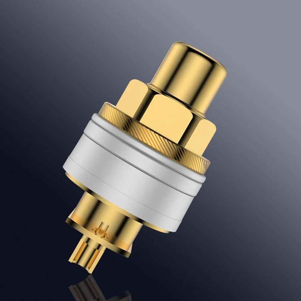 Viborg RC101G 4x Gold Plated Pure Red Copper RCA Plug Socket Connectors RCA Female Socket Hifi