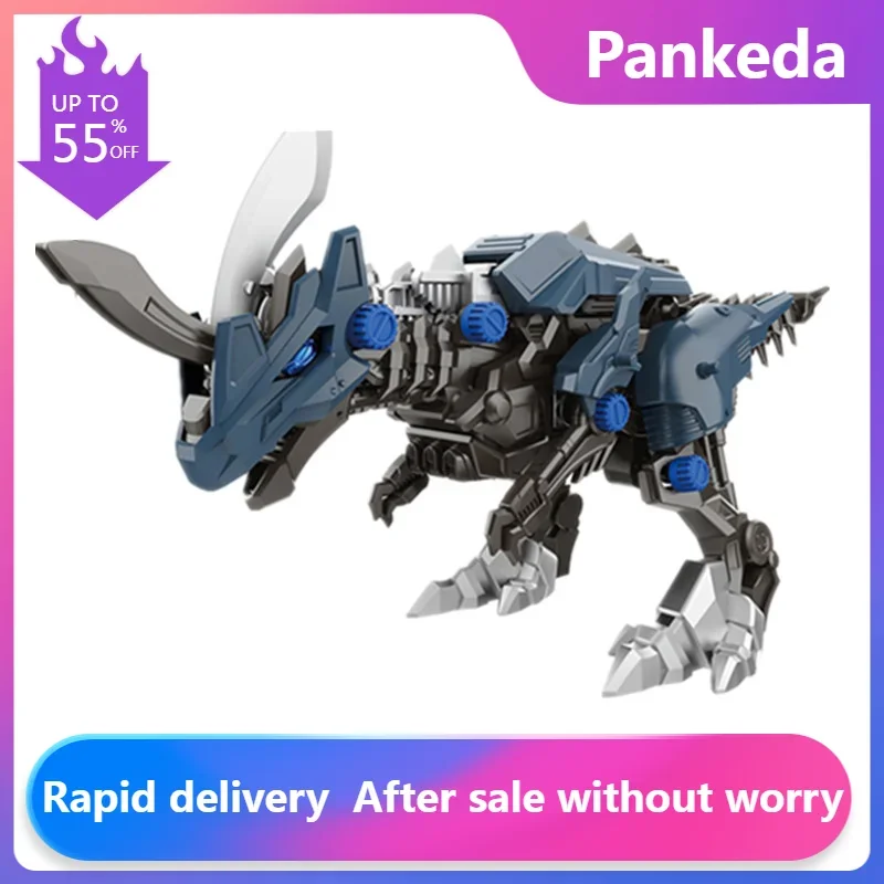 

Simulation Dinosaur Tyrannosaurus Rex Triceratops Assembles Toy Electric Assembly Would Leave Moving Blocks Animal Model Gifts