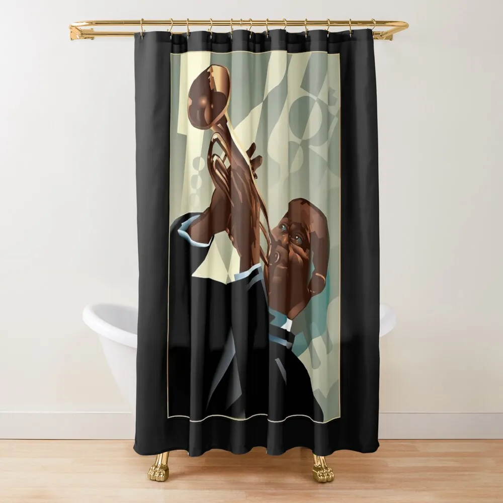 

Набор занавесок для душа Louis Armstrong для ванной комнаты, душевой набор для ванной комнаты, занавеска для ванной комнаты