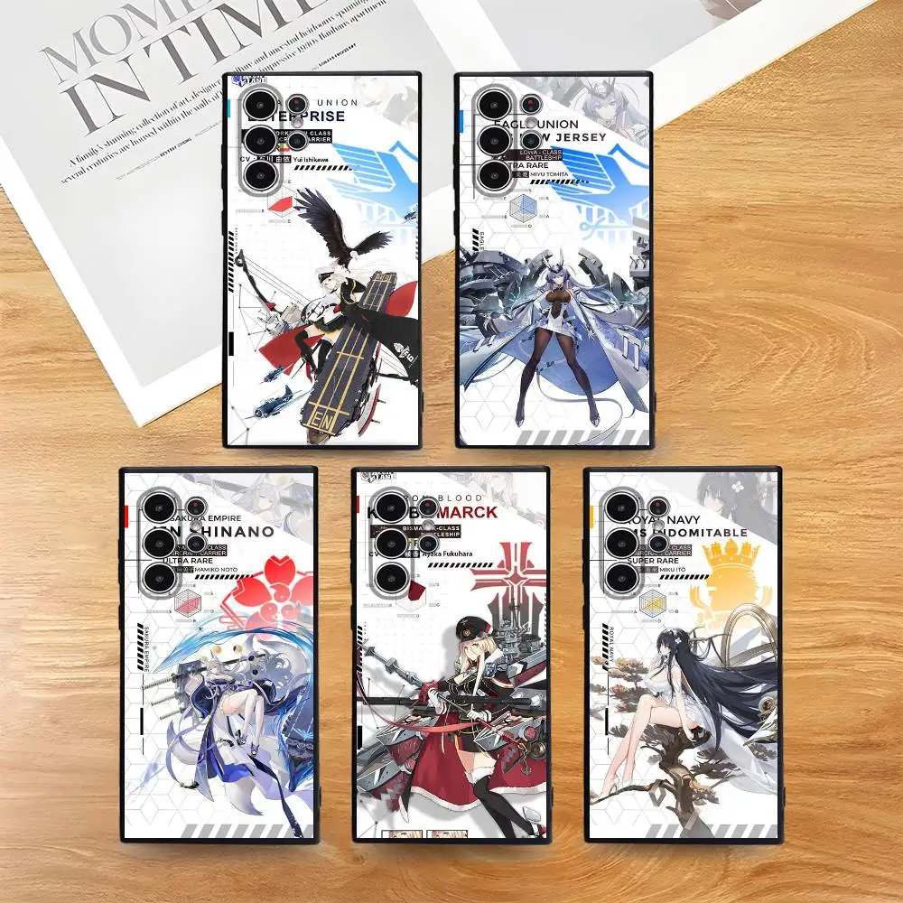 

Anime A-Azue Lane Phone Case for Samsung S series s21 s22 s23 s24 s25 FE Plus Ultra TPU Soft to Skin-friendly case