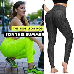 Legginsy Push Up damska moda sportowa Fitness wysoki stan legginsy Sexy podnoszące pośladki Scrunch treningowe spodnie rajstopy na siłownię