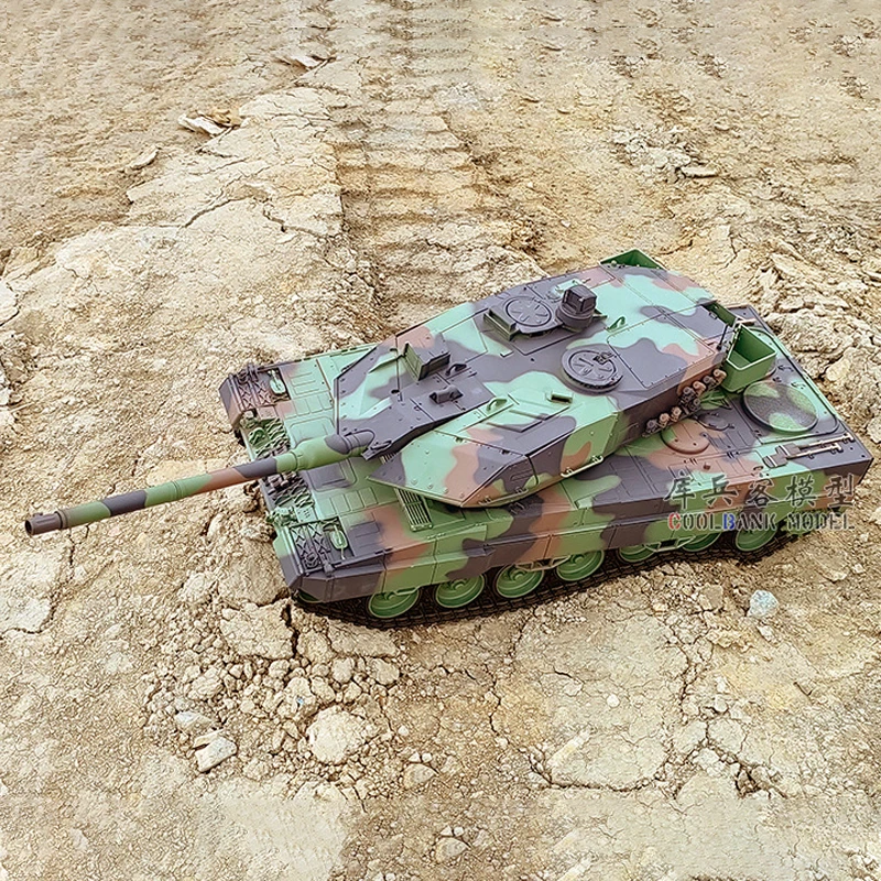 Henglong-brinquedo modelo de tanque de controle remoto, leopardo alemão, 2A, 6 pesado, 2.4g, ao ar livre, off-road, simulação, militar, 1:16, 3889-1