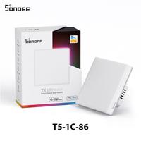 SONOFF Ewelink WiFi T5 86 type 1Gang Ultimate Smart Touch Wall switch Switch Alexa Google Assistant Smartthings