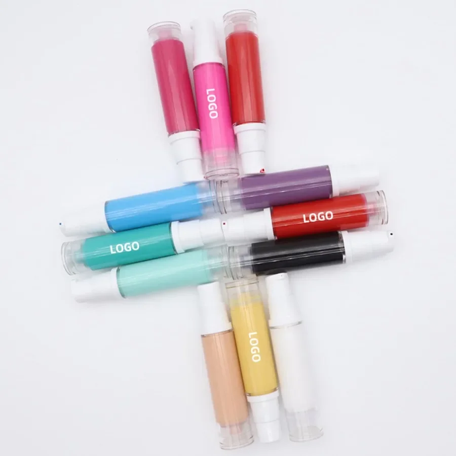 ฉลากส่วนตัว 12 สีท่ออายแชโดว์ Primer Moisturizing ยาวนานใช้งานง่ายคอนซีลเลอร์ Base Eye Primer Bulk แต่งหน้า