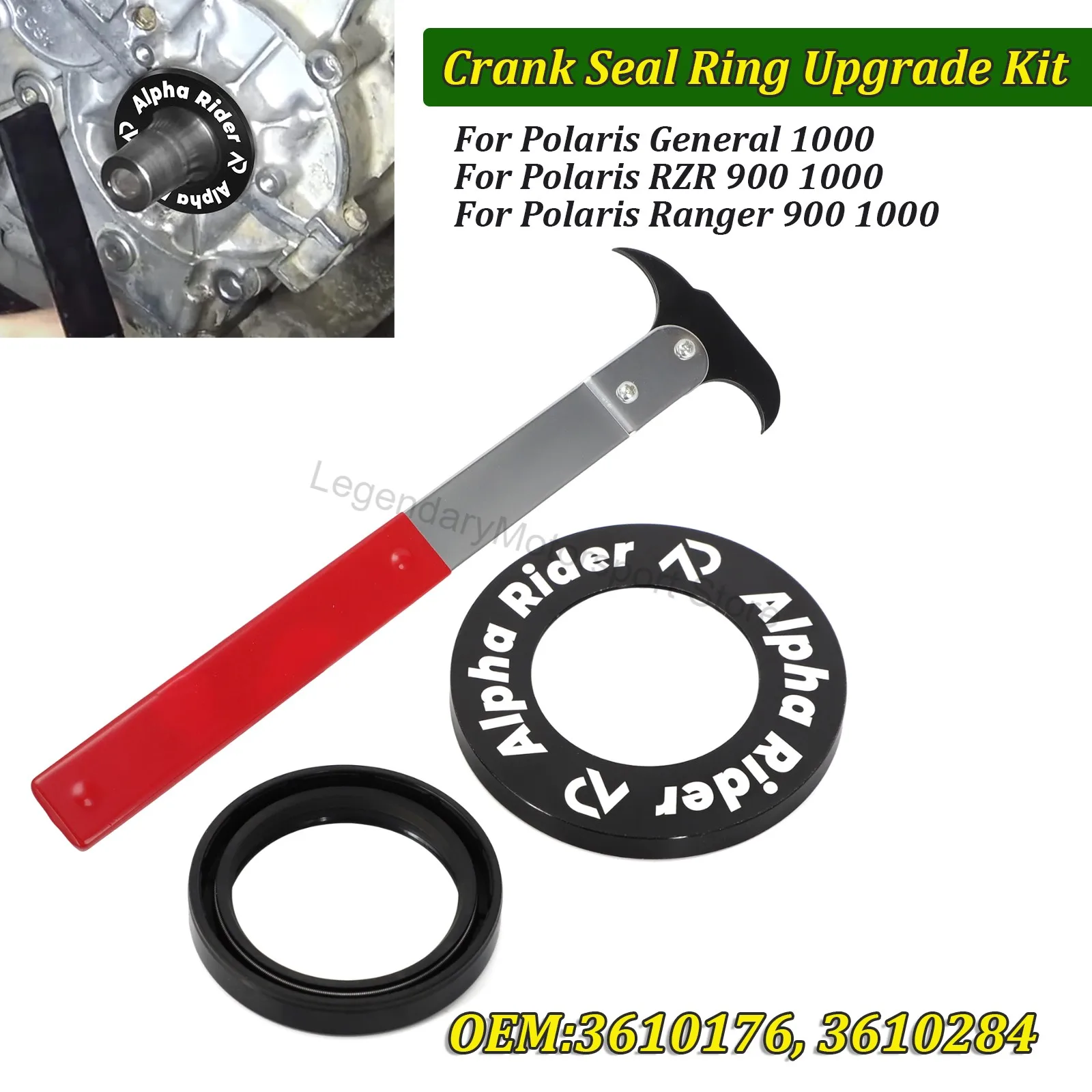 crank-oil-seal-upgrade-kit-with-removal-tool-for-polaris-ranger-rzr-900-1000-2011-2022-3610284-3610176-crankshaft-seal-cover-kit