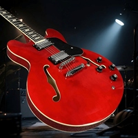 Free Shipping New Product 335 Cherry Red Electric Guitar Rosewood Fingerboard Maple Body Half Hollow Design Strong Sound Quality