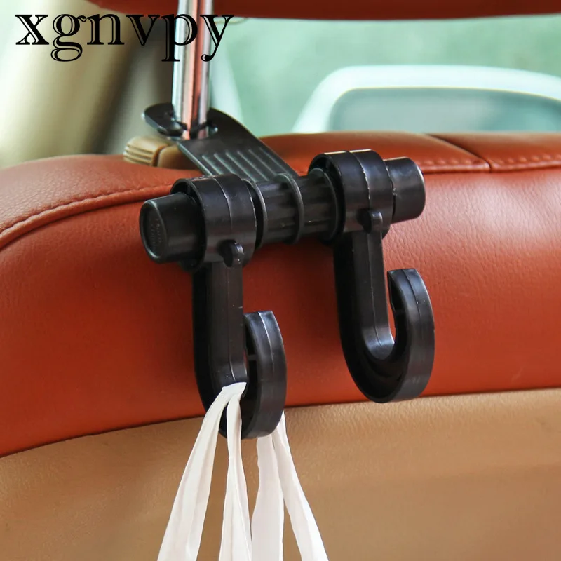 Xgnvpy The back of the car seat combines a pair of hooks for shopping bags to save space, health and environmental protection