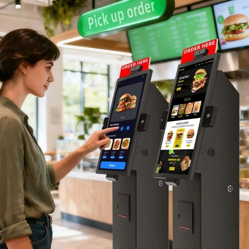 Card Swiping QR Code Scanning and Facial Recognition Self-service Ordering Machine