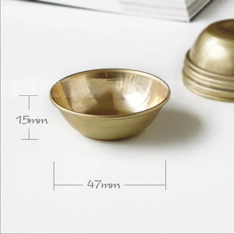 Copper Tibetan Bowl Buddha Disciples to Supply Water Meditation Mini Brass Cup Home Desk Decor 7Set