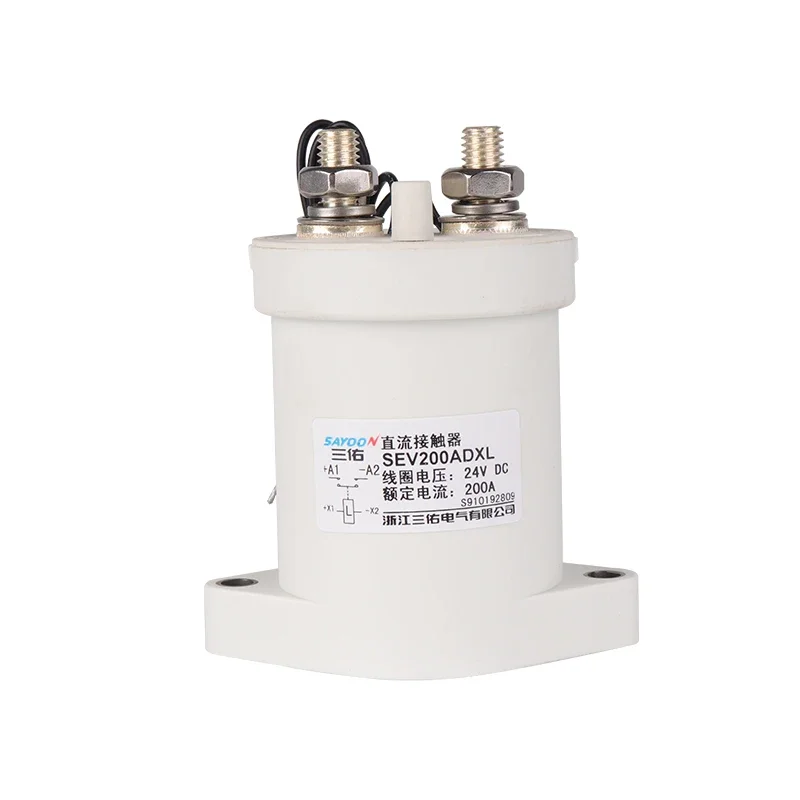 Vacuum High-voltage DC Contactor Normally Open and Normally Closed 12V 24V 1000V 100A 200A New Energy