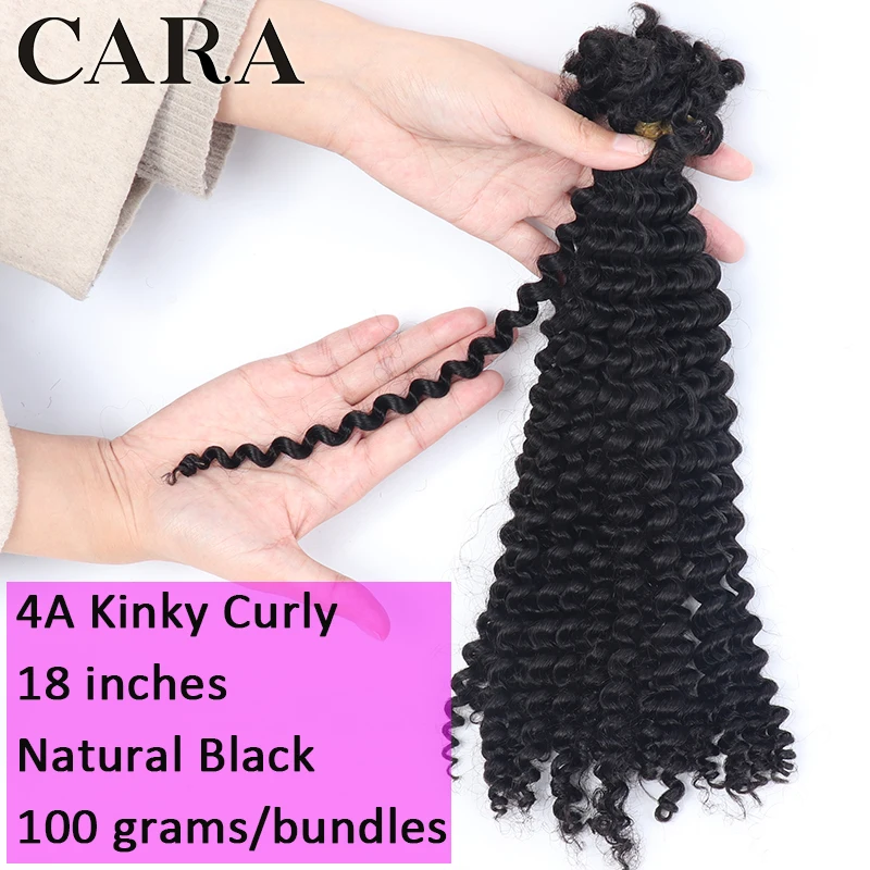 Microlocs Human Hair Extension Bohemian Locks Kinky Curly Bundles Braiding Hair Boho Knotless Twist No Weft Bulk Hair For Braids