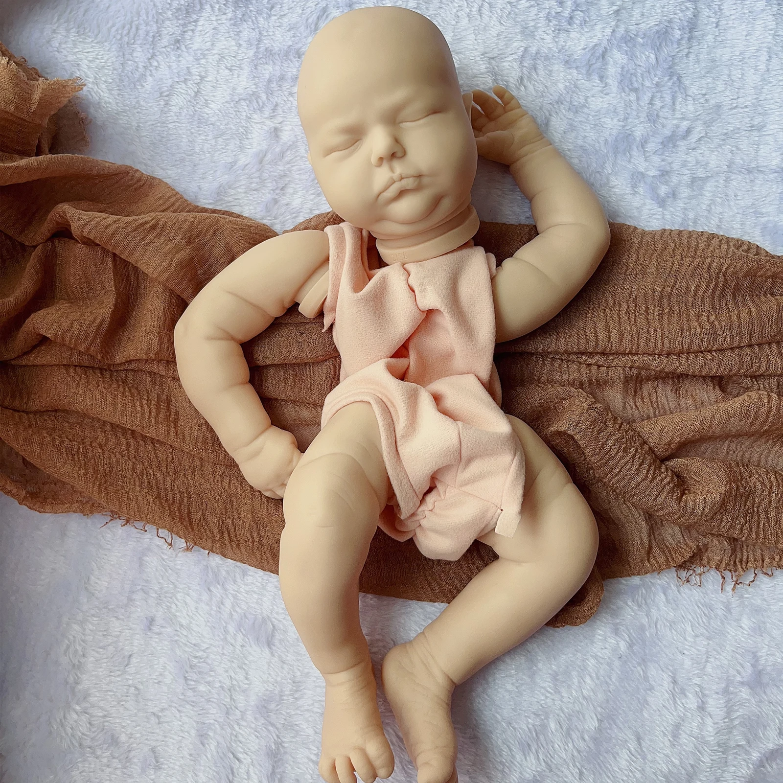 Tessa 21 inches 53cm Blank Reborn Kit Vinyl Unpainted Unfinished Blank Reborn Doll Parts DIY Blank Kits DIY Blank Reborn Kit