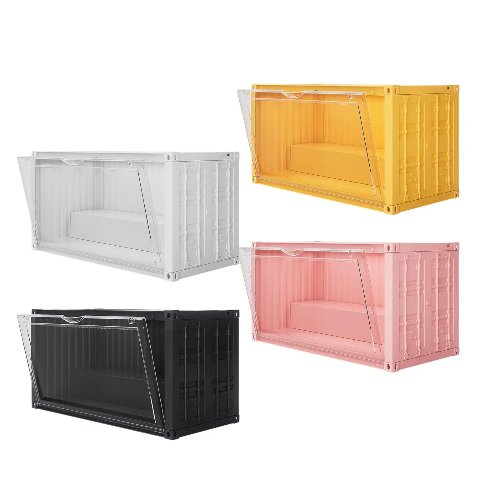 Action Figure Display Case Action Figures Dolls Cabinet Doll Storage Box for Office Dresser Desktop Bedside Table Countertop