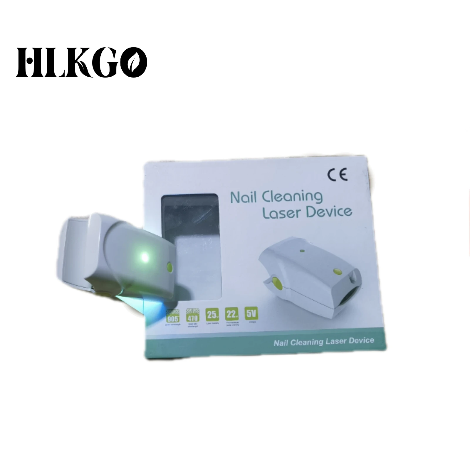 Portable Laser Nail Fungus Treatment Device 905nm/470nm Dual Light For Onychomycosis - Fast Nail Cleaning & Recovery Tool