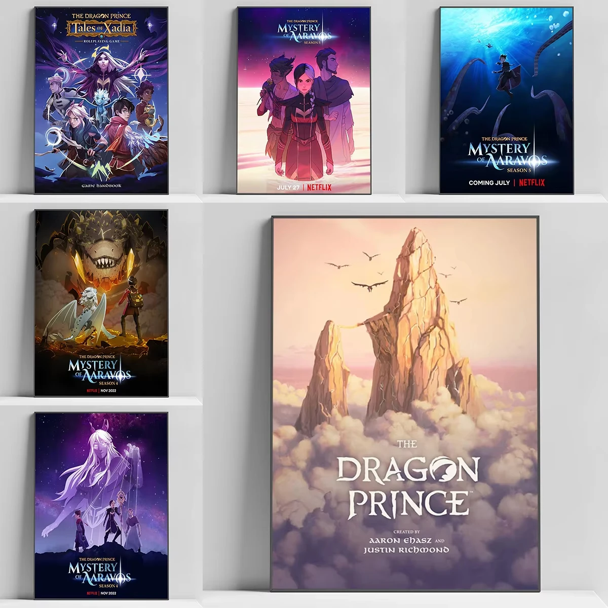 2024 The Dragon Prince Cartoon Poster Posters for Room Decoration Canvas Painting Wall Art Mural Home Decor