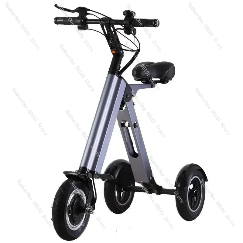 Portable foldable electric tricycle scooter, elderly scooter, electric bicycle